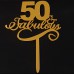 Cake topper 50 jaar goud